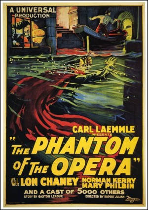 The Phantom of the Opera Vintage Film Poster